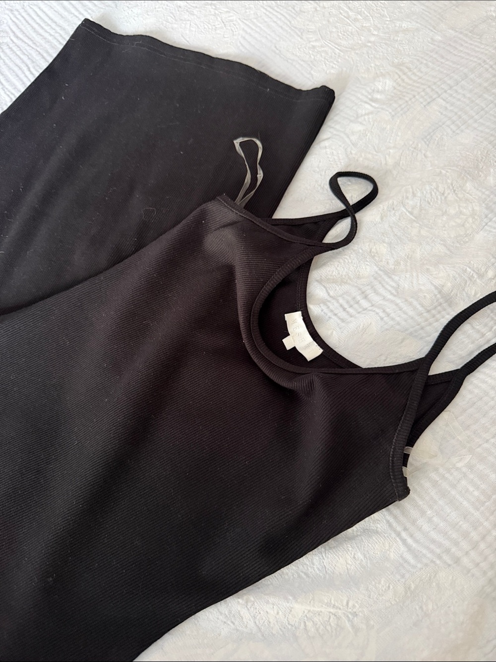 Meshki Black Ribbed Tank Dress - Picture 2 of 3